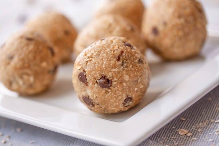 Chocolate Chip Cookie Dough Protein Balls
