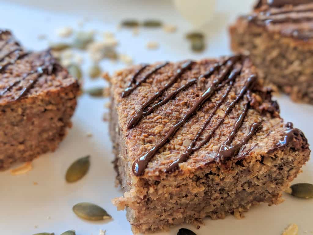 Kid friendly breakfast slice - vegan, iron rich