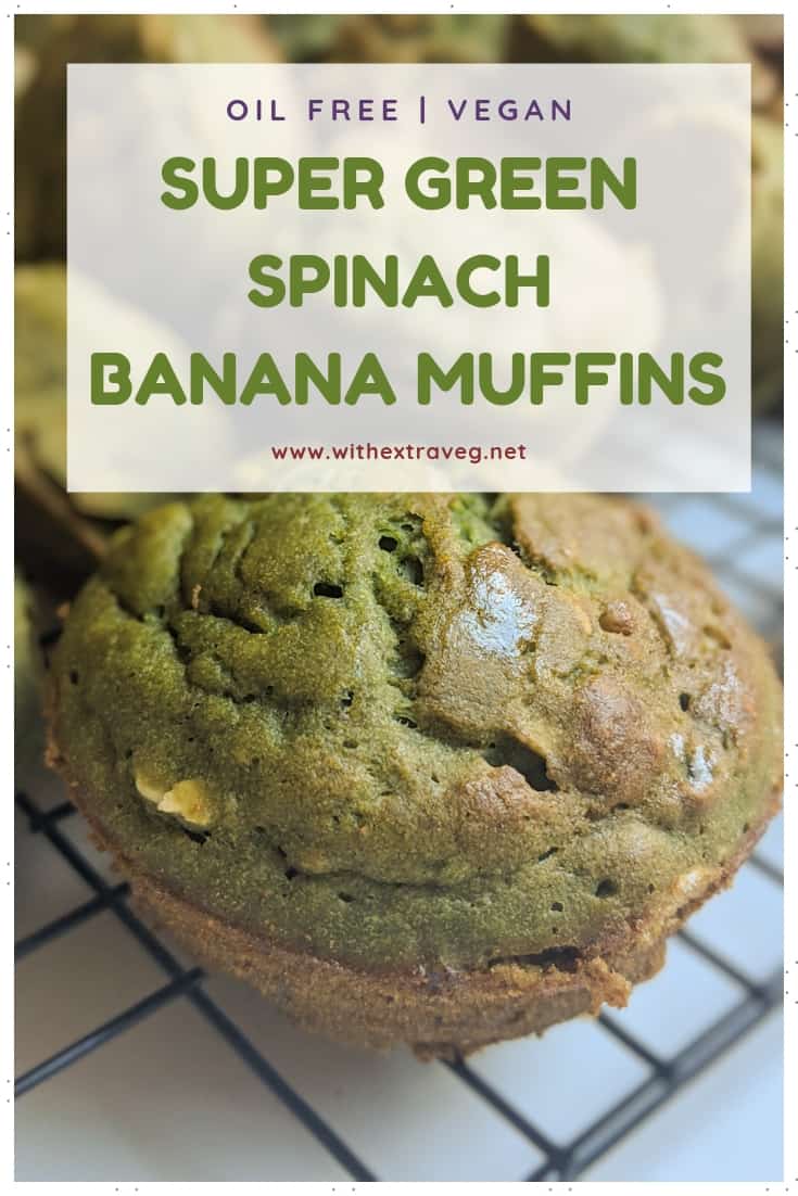 Vegan Spinach Banana Muffins