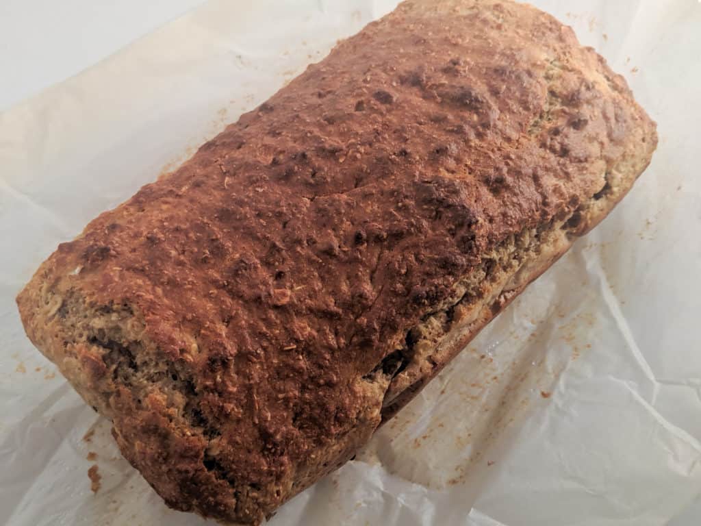 Vegan Banana Bread out of the oven