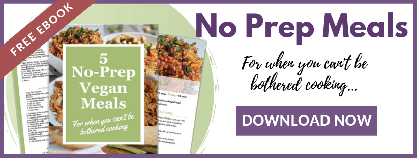 5 No Prep Vegan Meals eBook Signup