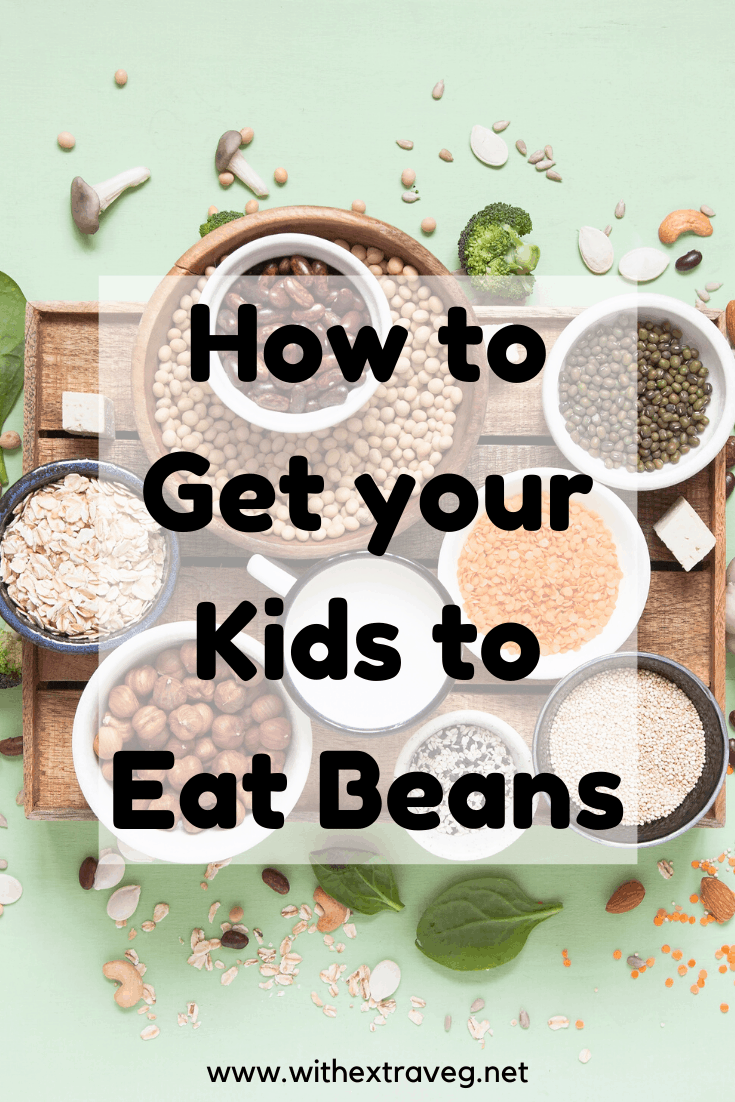 Do you worry that your kids don\'t eat enough beans? Check out these tried and tested recipes and tips to help your kids eat more super healthy legumes. Kid friendly, high protien, high iron recipes. Vegan, plant based. Hidden beans. Recipes for fussy eaters that don\'t like beans. #vegankids #fussykids #highinprotein #highiniron