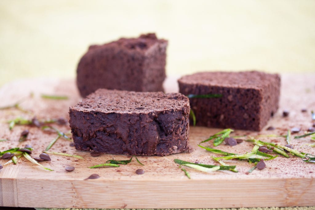 Nut Free Vegan Chocolate Zucchini Slice for School Lunchboxes