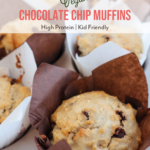 High Protein Vegan Chocolate Chip Muffins Pin